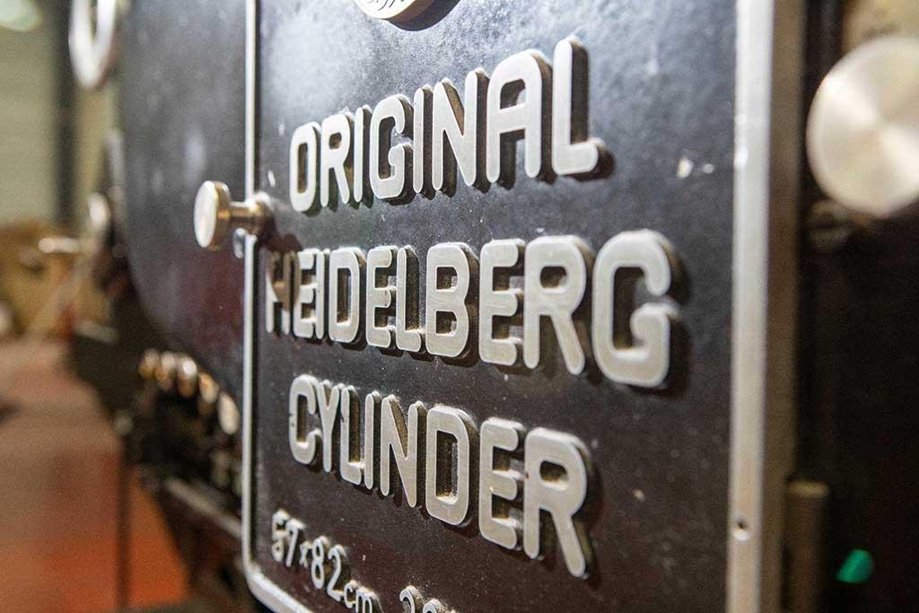 Daneels Media Group Original Heidelberg cylinder